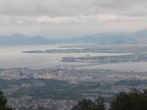 比叡山ドライブウェイから見た琵琶湖